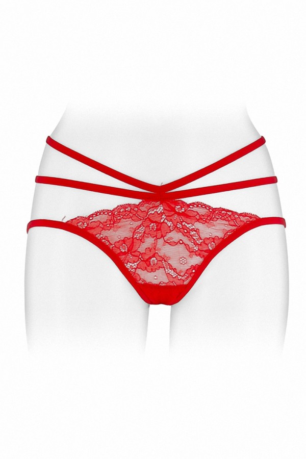 Culotte ouverte  Nadia - rouge